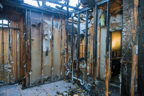 Professional Fire Damage Repair technician working in Mayfield Heights, OH